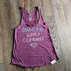 Diamond Supply Co. Maroon Tank Top